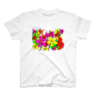 tsuki-hiroの手書きのお花 Regular Fit T-Shirt