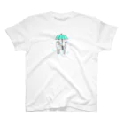 bulaitoの雨降り魚猫 Regular Fit T-Shirt