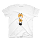 黒猫と風船のうちのねこ Regular Fit T-Shirt