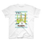 花と猫　オリジナルショップのcactus_cat スタンダードTシャツ