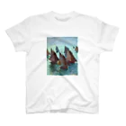 Art Baseのクロード・モネ/ 1868 / Fishing Boats, Calm Sea Regular Fit T-Shirt