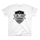 MLF@? Original Goods ShopのMLF-Vintage Emblemシリーズ-blackロゴ スタンダードTシャツ