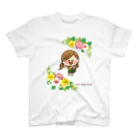 アグリム@かわ主婦スタンプ制作中のかわいい主婦の1日ハイビスカス Regular Fit T-Shirt