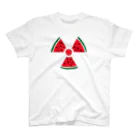 ひよこねこ ショップ 1号店の放射能マーク（スイカバージョン） スタンダードTシャツ