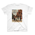 Art Baseの小路 / フェルメール (View of Houses in Delft (The little Street) 1658) Regular Fit T-Shirt