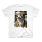 にこにこBLUEの猫の にこくん Regular Fit T-Shirt