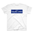 office SANGOLOWのSALARY MAN NEVER BE（白文字）BLUE BOGO  スタンダードTシャツ