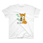 あずき母のタピタピ柴さん（赤柴） スタンダードTシャツ