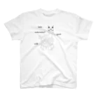 WAN_TAN SHOPのWatermelon＿猫 スタンダードTシャツ