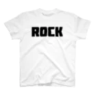 AliviostaのRock ロック シンプルBIGロゴ ストリートファッション Regular Fit T-Shirt