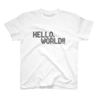 yatakami_yurinaのHELLO, WORLD!! ―ver.white― Regular Fit T-Shirt