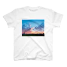 モモたろ屋の夏の夕焼けフォトグラフ スタンダードTシャツ