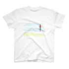 cranes designのTropical parrot　南国のオウム スタンダードTシャツ