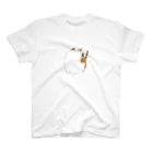 猫丸のしかくねこミケ Regular Fit T-Shirt