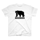 WORKING BEARのWORKING BEAR Black Logo Regular Fit T-Shirt