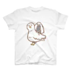 おはぎ＆旦那のおっにぎりくんと鳥 Tシャツ スタンダードTシャツ