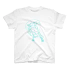 ranucoのダイオウイカとカエル(アクア) スタンダードTシャツ