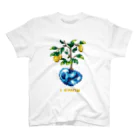 芹石せいじの鉱石×植物ドット　レモン Regular Fit T-Shirt