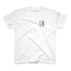 cooLunaの控えめcolor bar - rainbow - スタンダードTシャツ