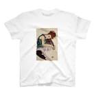 Art Baseのエゴン・シーレ / 1917 / Seated Woman with Bent Knee /Egon Schiele スタンダードTシャツ