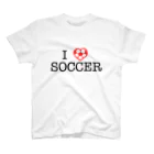 ぷぁ〜のI LOVE SOCCER スタンダードTシャツ