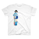 ゲロいＴシャツ屋さんのHARD ENDURO GIRL/BLUE Regular Fit T-Shirt