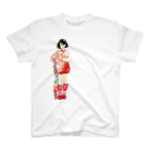 ゲロいＴシャツ屋さんのHARD ENDURO GIRL/RED Regular Fit T-Shirt