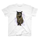 kinako-japanのサビ猫のキューちゃん スタンダードTシャツ