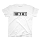 1NF Clan (すずかん)のINFECTED(黒文字) Regular Fit T-Shirt