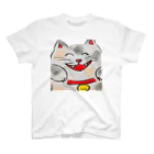 幸せを感じる猫のやっぱり笑っちゃう猫 Regular Fit T-Shirt