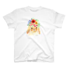 ヒラノマキコの花畑のロップイヤー Regular Fit T-Shirt