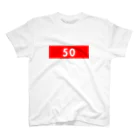 五十島啓人の50　赤 Regular Fit T-Shirt