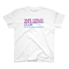 YHBC(由利本荘ボルダリングクラブ)のYHBC フロントプリントTee(パープル字) スタンダードTシャツ