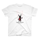 cranes designのMarionette BlackRabbit 操り黒うさぎさん Regular Fit T-Shirt