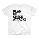 highvoltagewearsのPDCA 白 スタンダードTシャツ