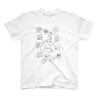 神戸雑貨屋solmu てんちょーのsolmuちゃん(総柄)モノクロ Regular Fit T-Shirt