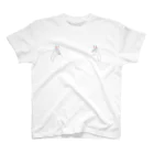 蛇口〆太のお店の白手狐 スタンダードTシャツ