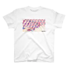 mabukaのウヲノメ ピンク スタンダードTシャツ