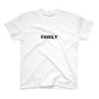 にじマンのFAMILY(黒文字) スタンダードTシャツ