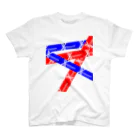 X-Dimensions team goodsのred&blue 03 Regular Fit T-Shirt