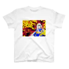 気まぐれ絵描きの猫グッズ屋の紅葉の森の少女 Regular Fit T-Shirt