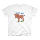 うしちゃんグッズのLovely Calf Regular Fit T-Shirt