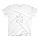 fighting_poseの眠るたくさんのにゃーちゃん Regular Fit T-Shirt