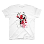 AYUMI KUBOTAのNice girls(red) Regular Fit T-Shirt