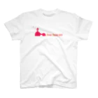 chikubanfのShonanUkuleleCircleTシャツピンク スタンダードTシャツ