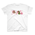 frmeowのがぶねこ　桜餅ver. Regular Fit T-Shirt