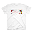 Estoy Feliz 　～ハッピーを毎日に～のEstoy feliz : red rose Regular Fit T-Shirt