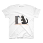 #保護猫カフェひだまり号の手洗い猫 スタンダードTシャツ