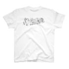 Мちゃんshopのモノクロお花 Regular Fit T-Shirt