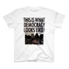小野寺宏友の色生地用 WHAT'S DEMOCRACY? モノクロ スタンダードTシャツ